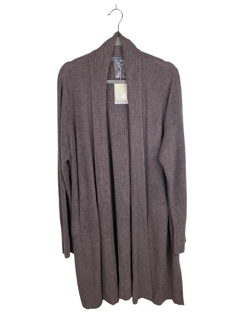 NEW Barefoot Dreams CozyChic Lite Petite Catalina Long Cardigan Size 2X Ash Grey